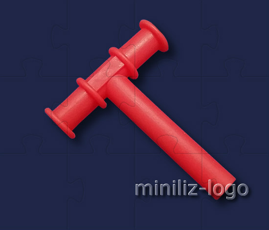 Жевательный тренажер (логопедический массажер)Т-трубочка  красная (гладкая)