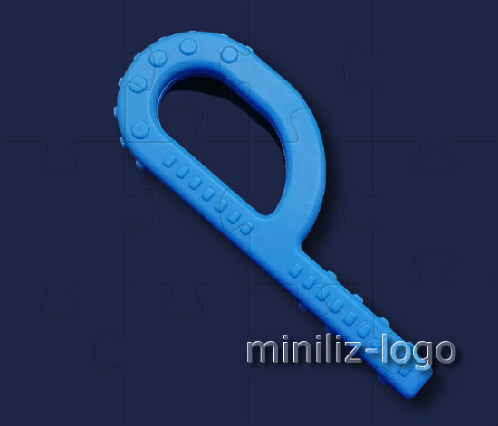 Граббер логопедический для жевания, синий